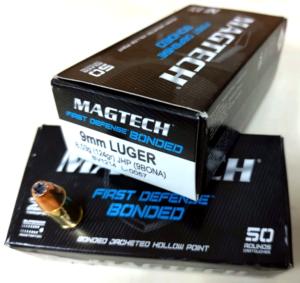 Munitions Magtech  9x19 JHP 124 gr - LOT DE 500 CARTOUCHES